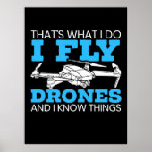 I Fly Drones Poster (Vorne)