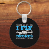 I Fly Drones Schlüsselanhänger (Vorderseite)