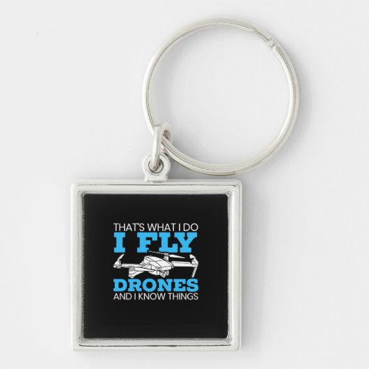 I Fly Drones Schlüsselanhänger (Vorne)
