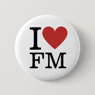 I ❤️ FM Facility Management Mitarbeiter CUSTOM But Button