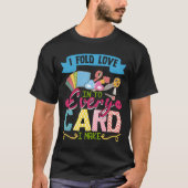 I Fold Love Into Every Card I Make Scrapbooking T-Shirt (Vorderseite)