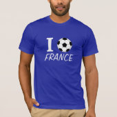 I football (Liebe) France - anpassbar T-Shirt (Vorderseite)