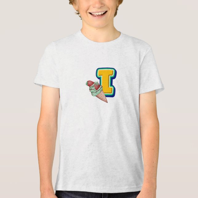 I for Ice cream Tri-Blend Shirt (Vorderseite)