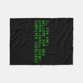 I, For One, Welcome Our New Computer Overlords Ai Fleecedecke (Vorderseite (Horizontal))