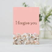 i forgive you flower butterfly einladung (Stehend Vorderseite)