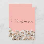 i forgive you flower butterfly einladung (Vorne/Hinten)