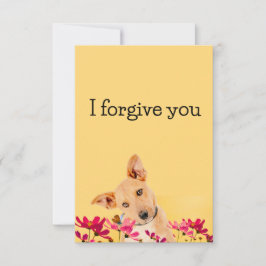 i forgive you flower dog einladung