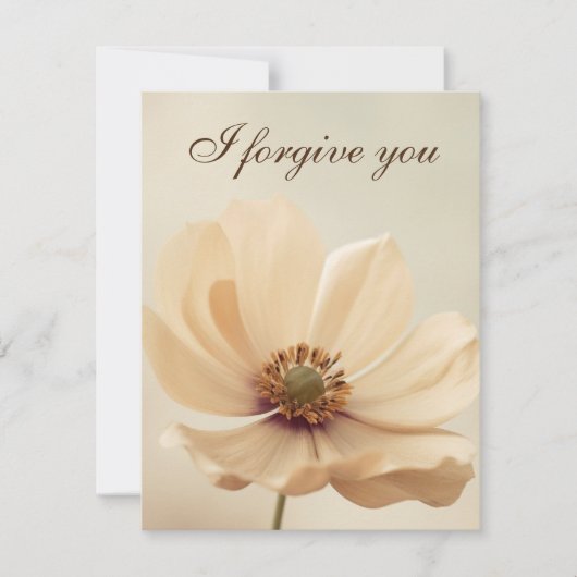 i forgive you flower einladung (Vorderseite)