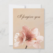i forgive you flower einladung (Vorderseite)