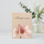 i forgive you flower einladung (Stehend Vorderseite)