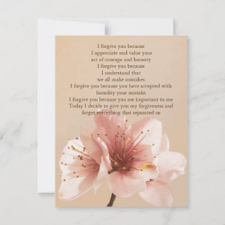 i forgive you flower einladung