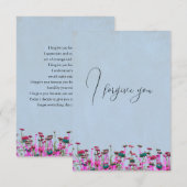 i forgive you flower einladung (Vorne/Hinten)