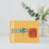 I Forgot Why I Came In Here – Funny Midlife Art Postkarte (Stehend Vorderseite)