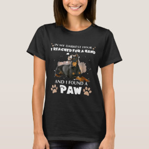 I Found A Paw Doberman Pinscher Dog T-Shirt