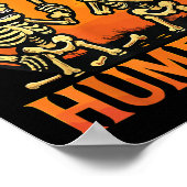 I Found This Humerus Halloween Skeleton Joke Poster (Ecke)