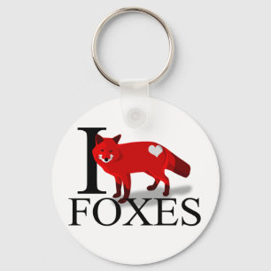 I Foxes Liebe Schlüsselanhänger