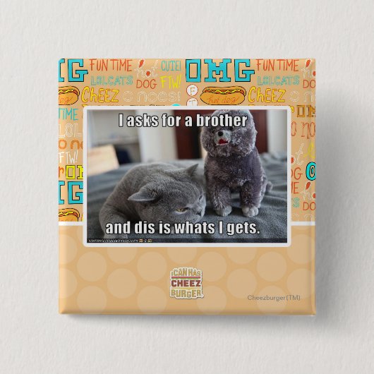 I fragt für einen Bruder Button (Vorderseite)