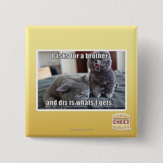 I fragt für einen Bruder Button (Vorderseite)