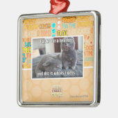 I fragt für einen Bruder Ornament Aus Metall (Links)