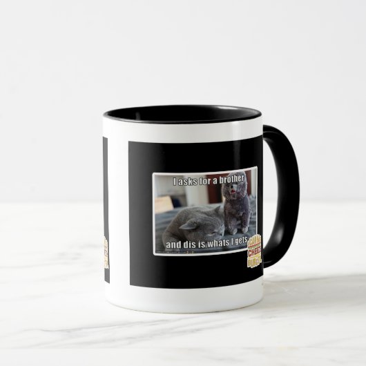 I fragt für einen Bruder Tasse (VorderseiteRechts)