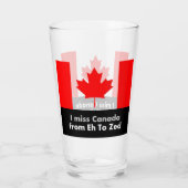 I Fräulein Kanada von wie zum Zed Glas (Rückseite)