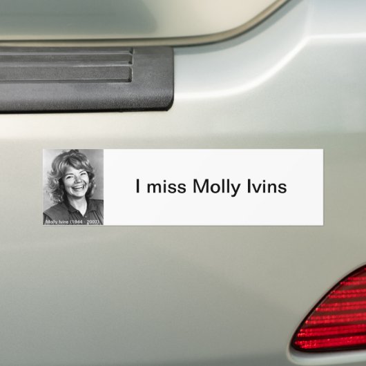 I Fräulein Molly Ivins Autoaufkleber (Auf Auto)