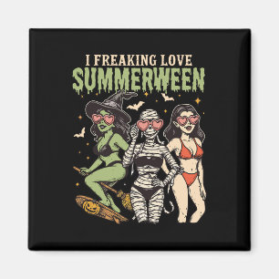 I Freake Liebe Summerween Funny Halloween Women G Magnet
