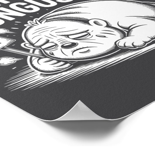 I Freaking Hate My Chungus Life Funny Meme Quote Poster (Ecke)