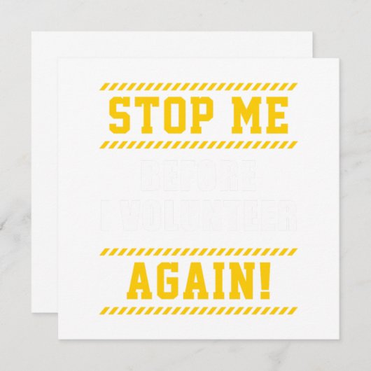 I Freiwillige Freiwillige Wohltätigkeit Kindne Einladung (Vorne/Hinten)