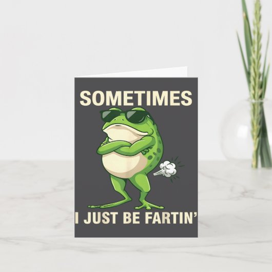 I Frog Just Farting Sometimes Club Karte (Vorderseite)