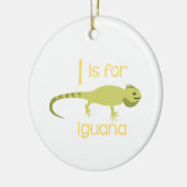 I für Iguana Keramik Ornament (Links)