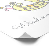 I für Iuana Initial Doodle Art Name bedeutet Poster (Ecke)