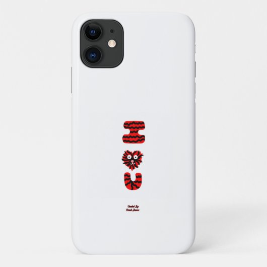 I Fuzzy U Apple iPhone 11 Fall Case-Mate iPhone Hülle (Rückseite)