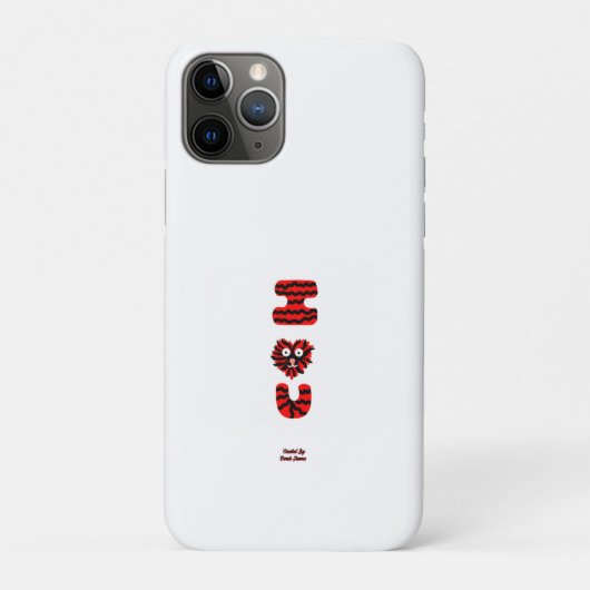 I Fuzzy U Apple iPhone 11 Pro Fall Case-Mate iPhone Hülle (Rückseite)
