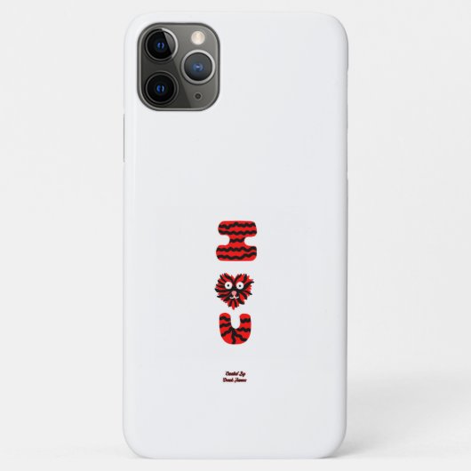 I Fuzzy U Apple iPhone 11 Pro Max Fall Case-Mate iPhone Hülle (Rückseite)