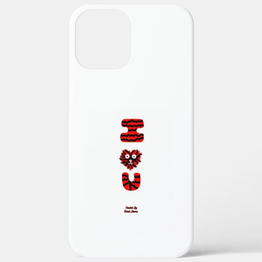 I Fuzzy U Apple iPhone 12 Pro Max Fall Case-Mate iPhone Hülle (Rückseite)