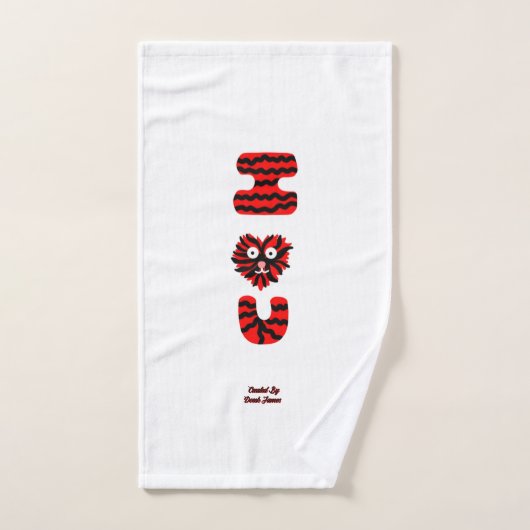 I Fuzzy U Bad Handtuch Set (Handtuch)