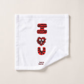 I Fuzzy U Bad Handtuch Set (Waschlappen)