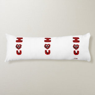 I Fuzzy U Body Pillow Seitenschläferkissen