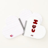 I Fuzzy U Heart Shaped Spiral Notebook Notizblock (Innenseite)