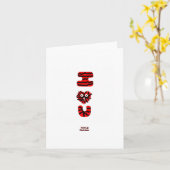 I Fuzzy U Kleine vertikale Grußkarte Karte (Gelbe Blume)