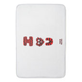 I Fuzzy U Large Bath Mat Badematte (Vorderseite Vertikal)