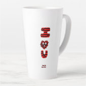 I Fuzzy U Large Latte Tasse (Rechte Ecke)