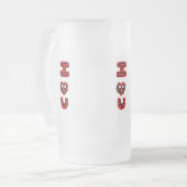 I Fuzzy U Large Mattiert Glass Tasse (Vorderseite Links)