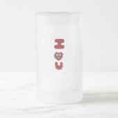 I Fuzzy U Large Mattiert Glass Tasse (Mittel)