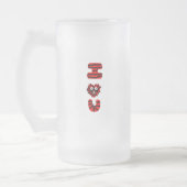 I Fuzzy U Large Mattiert Glass Tasse (Links)