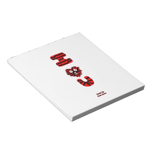 I Fuzzy U Notepad (14 cm x 15,2 cm) Notizblock (angewinkelt)