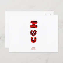 I Fuzzy U Postcard