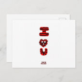 I Fuzzy U Postcard Postkarte (Vorne/Hinten)