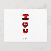 I Fuzzy U Postcard Postkarte (Vorderseite)